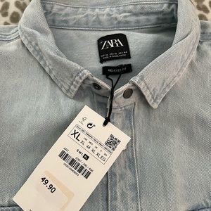 Zara denim shirt/jacket (shacket)